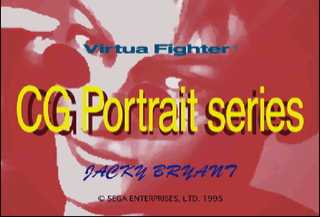 Virtua Fighter CG Portrait Series, Vol. 2: Jacky Bryant screenshot 3 for Sega Saturn